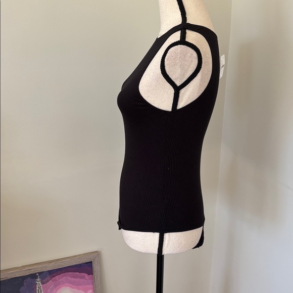 Free People Intimately NWT Black Sleeveless Ribbed Women's Bodysuit Size Small - Picture 3 of 5